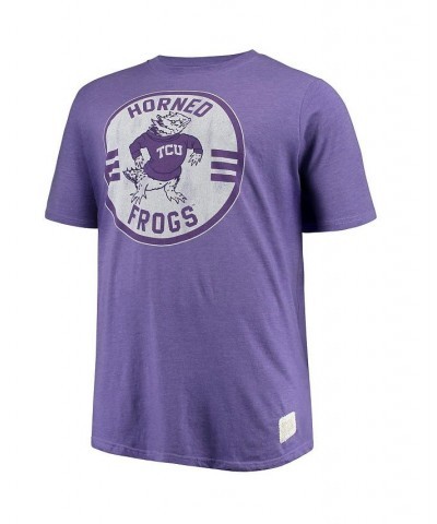 Men's Purple TCU Horned Frogs Big and Tall Mock Twist T-shirt $20.00 T-Shirts