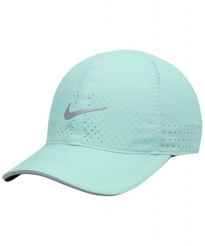 Men's Black Featherlight Adjustable Performance Hat Green $17.59 Hats