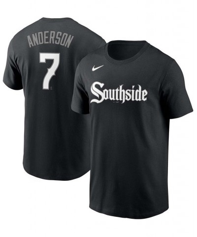 Men's Tim Anderson Black Chicago White Sox 2021 City Connect Name Number T-shirt $21.99 T-Shirts