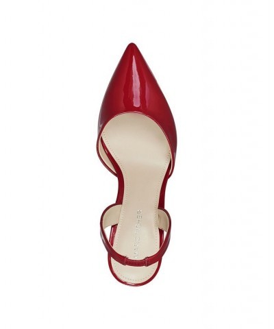 Women's Hadya Pointy Toe Stiletto Dress Pumps Red $46.53 Shoes