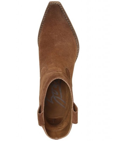 Women's Roslyn Western Booties Brown $72.67 Shoes