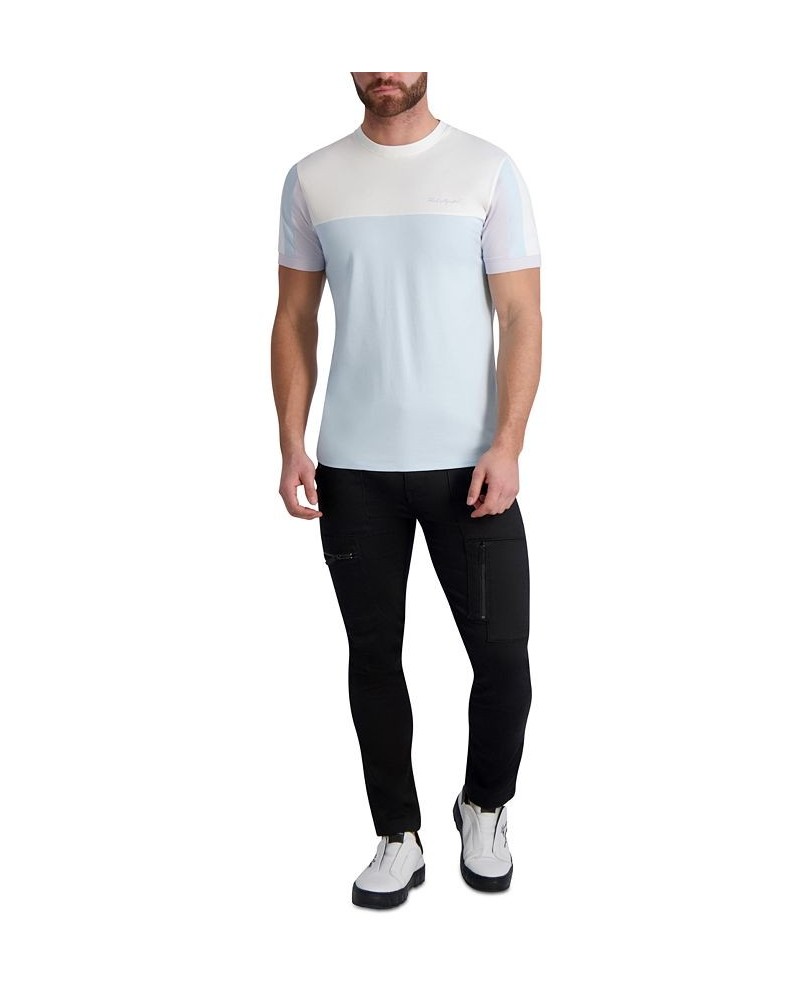 Men's Slim-Fit Colorblocked T-Shirt Blue $38.27 T-Shirts