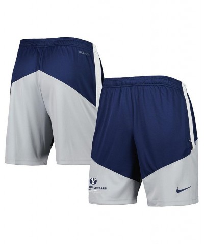 Men's Navy, Gray BYU Cougars Performance Player Shorts $22.55 Shorts