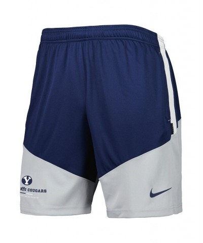 Men's Navy, Gray BYU Cougars Performance Player Shorts $22.55 Shorts