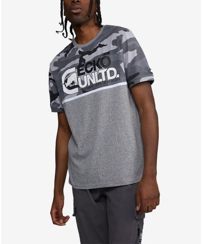 Men's Big and Tall Short Sleeve Future Rok T-shirt Gray $32.48 T-Shirts