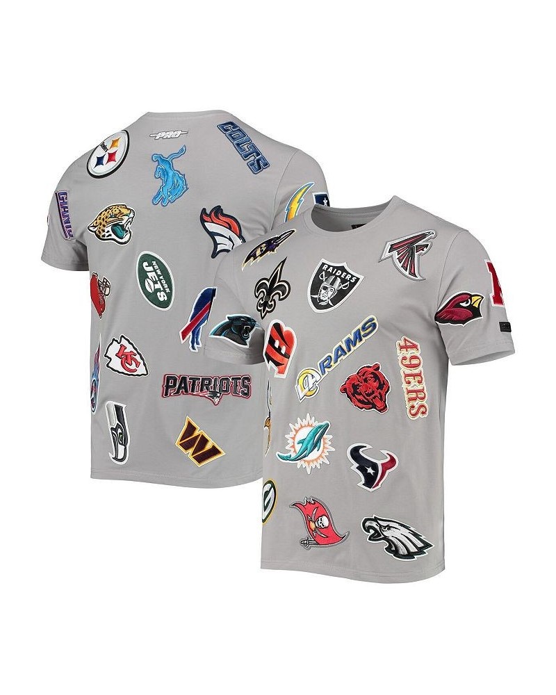 Men's Gray Nfl League Wordmark T-shirt $52.50 T-Shirts