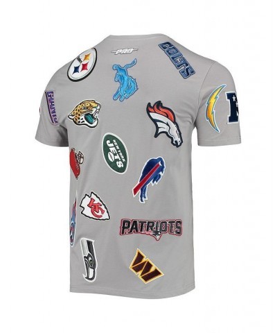 Men's Gray Nfl League Wordmark T-shirt $52.50 T-Shirts