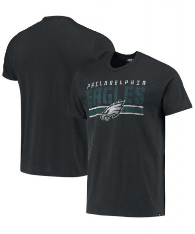 Men's Black Philadelphia Eagles Team Stripe T-shirt $17.64 T-Shirts