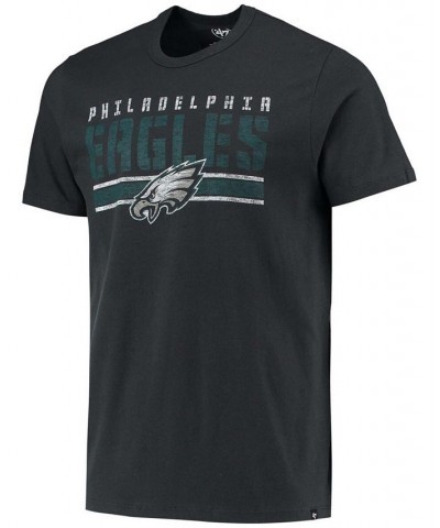 Men's Black Philadelphia Eagles Team Stripe T-shirt $17.64 T-Shirts