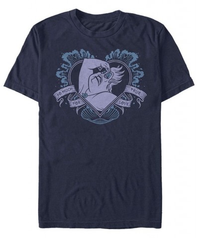 Men's True Love Ursula Short Sleeve Crew T-shirt Blue $18.19 T-Shirts