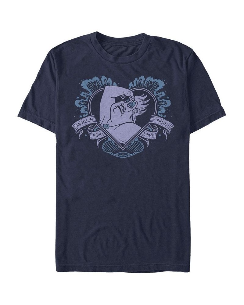 Men's True Love Ursula Short Sleeve Crew T-shirt Blue $18.19 T-Shirts