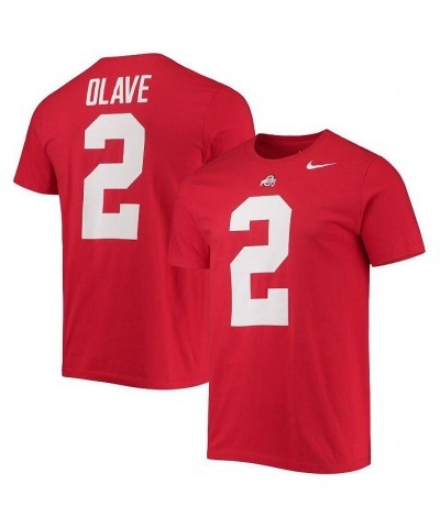 Men's Chris Olave Scarlet Ohio State Buckeyes 2022 NFL Draft Name and Number T-shirt $21.19 T-Shirts