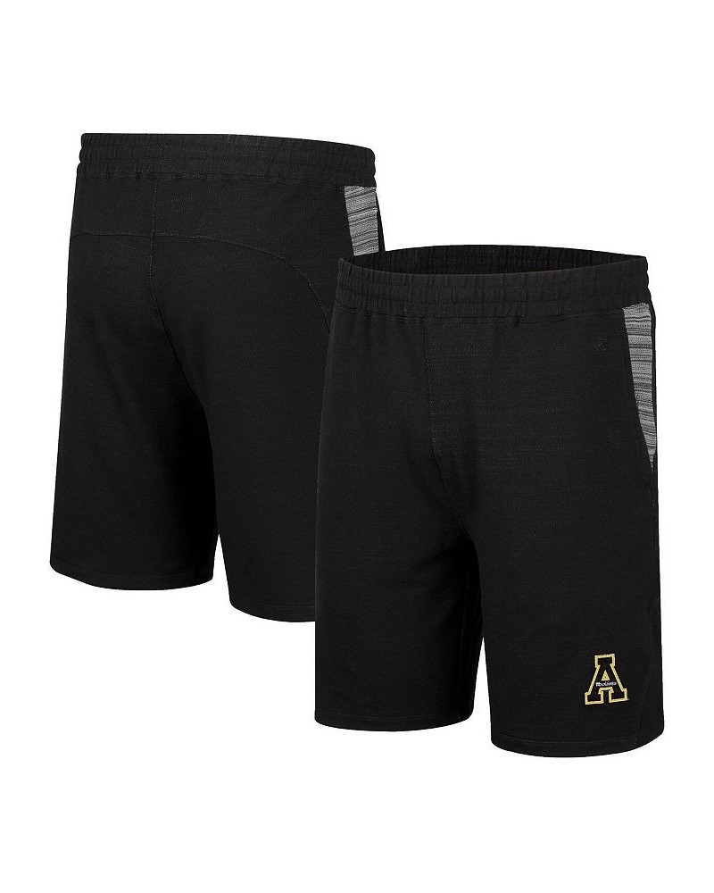 Men's Black Appalachian State Mountaineers Wild Party Shorts $23.59 Shorts