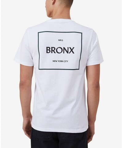 Men's Tbar Street Crew Neck T-shirt White $16.10 T-Shirts