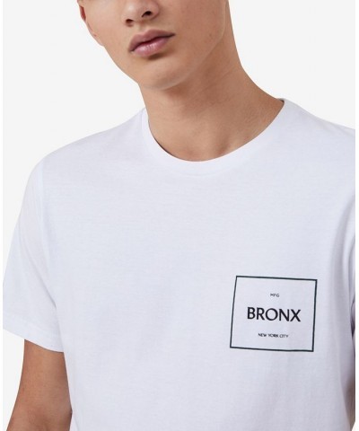 Men's Tbar Street Crew Neck T-shirt White $16.10 T-Shirts