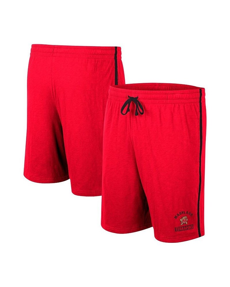 Men's Red Maryland Terrapins Thunder Slub Shorts $20.15 Shorts