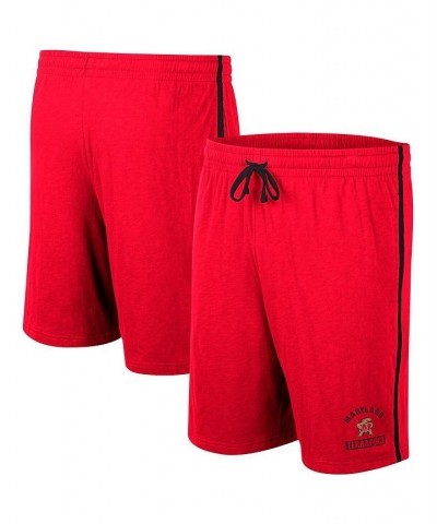 Men's Red Maryland Terrapins Thunder Slub Shorts $20.15 Shorts