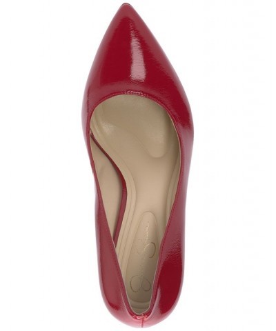 Women's Jariah Pointed-Toe Platform Pumps Red $51.48 Shoes