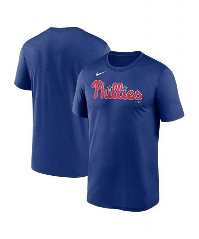 Men's Royal Philadelphia Phillies Wordmark Legend Performance Big and Tall T-shirt $25.00 T-Shirts