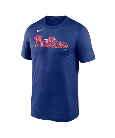 Men's Royal Philadelphia Phillies Wordmark Legend Performance Big and Tall T-shirt $25.00 T-Shirts