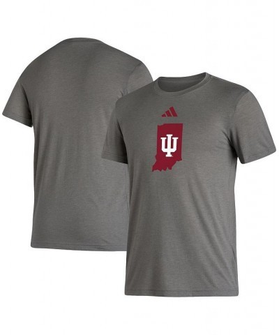 Men's Heather Gray Indiana Hoosiers Modern Classic Tri-Blend T-shirt $22.94 T-Shirts