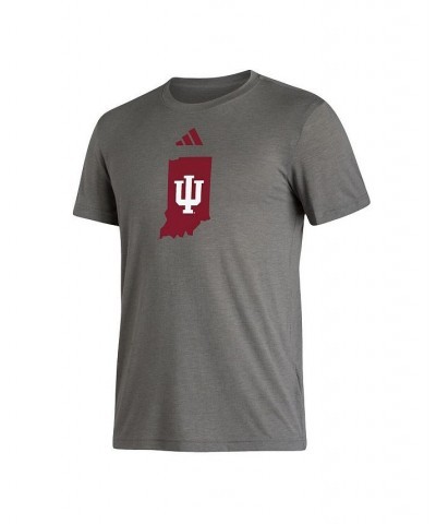 Men's Heather Gray Indiana Hoosiers Modern Classic Tri-Blend T-shirt $22.94 T-Shirts