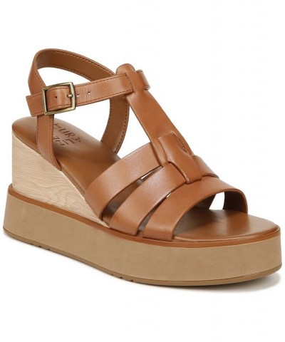 Barrett Wedge Sandals Brown $69.60 Shoes