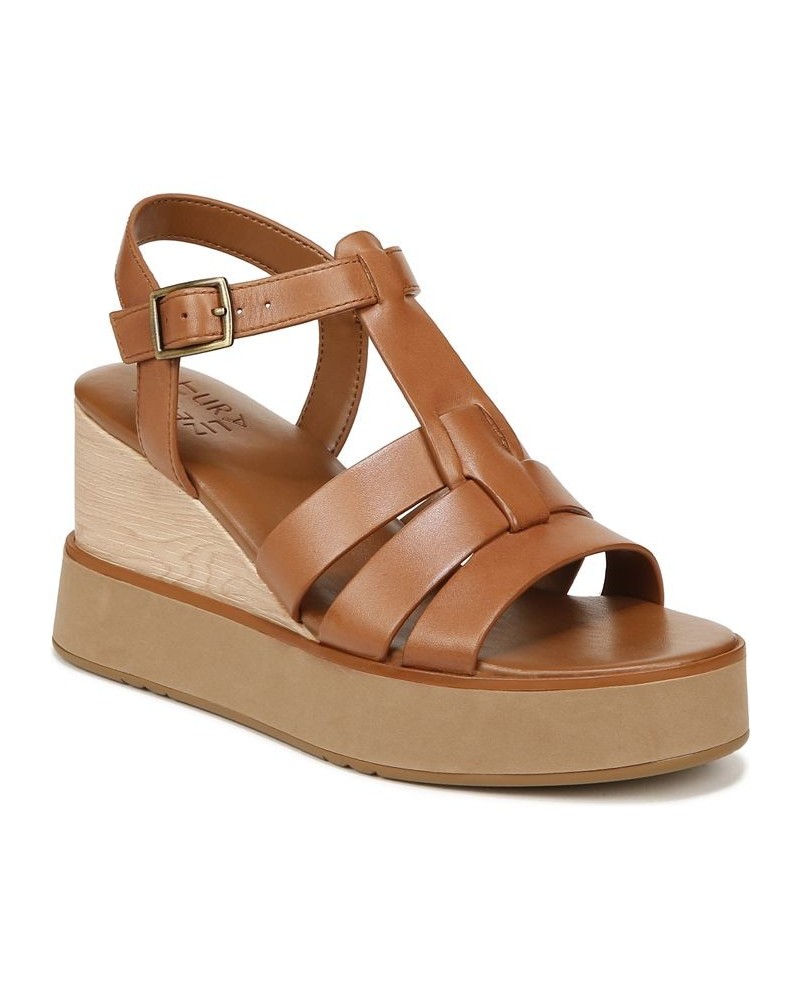 Barrett Wedge Sandals Brown $69.60 Shoes