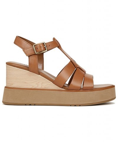 Barrett Wedge Sandals Brown $69.60 Shoes