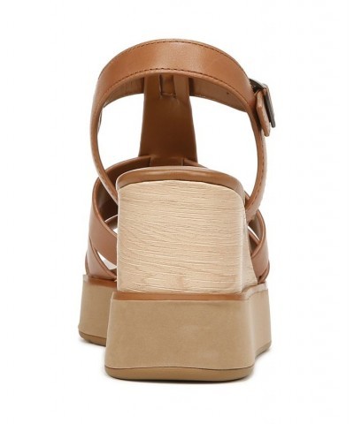 Barrett Wedge Sandals Brown $69.60 Shoes