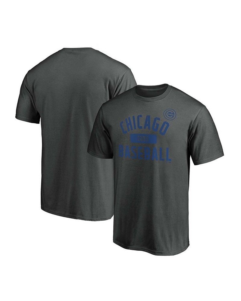 Men's Charcoal Chicago Cubs Iconic Primary Pill T-shirt $23.59 T-Shirts