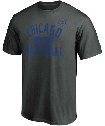 Men's Charcoal Chicago Cubs Iconic Primary Pill T-shirt $23.59 T-Shirts