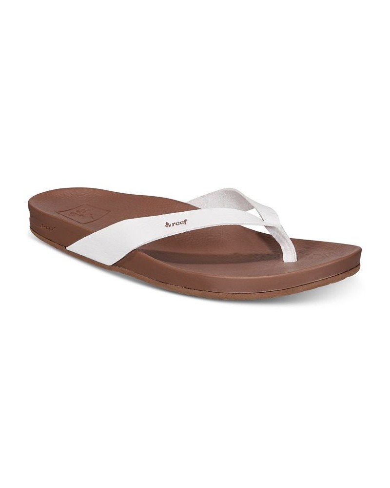 Women's Cushion Court Flip-Flop Sandals White $24.07 Shoes