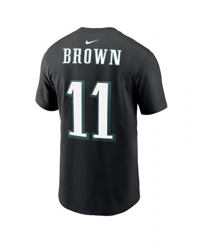 Men's A.J. Brown Black Philadelphia Eagles Super Bowl LVII Name and Number T-shirt $21.84 T-Shirts