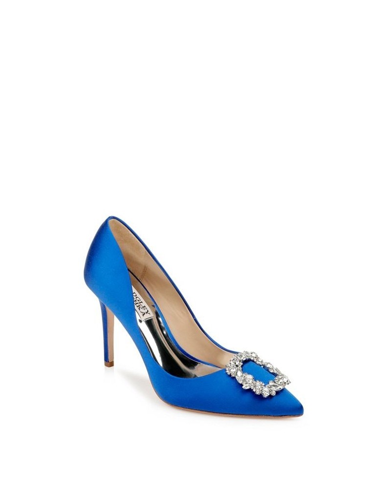 Women's Cher Evening Pumps Blue $95.55 Shoes