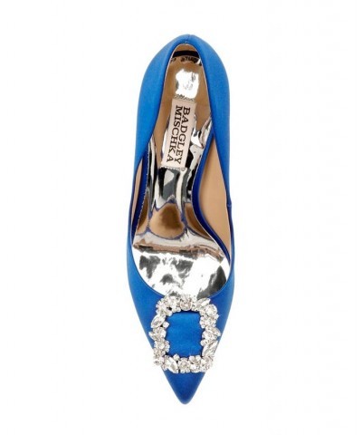 Women's Cher Evening Pumps Blue $95.55 Shoes