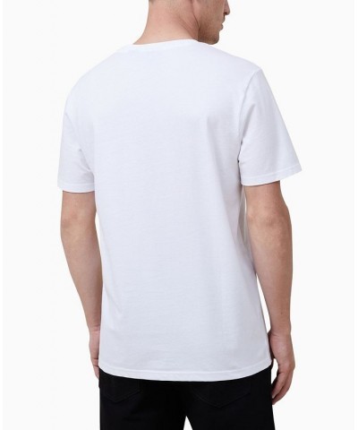 Men's Tbar Collab Music Graphic T-shirt White $20.39 T-Shirts