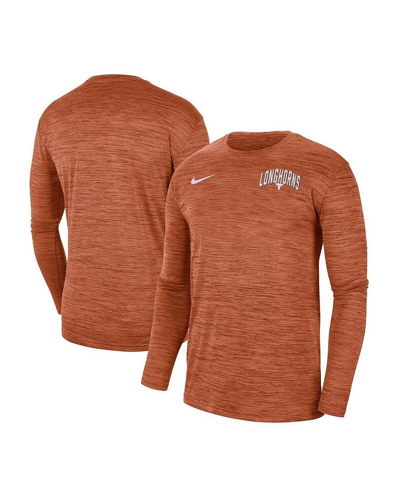 Men's Texas Orange Texas Longhorns Sideline Game Day Velocity Performance Long Sleeve T-shirt $28.04 T-Shirts