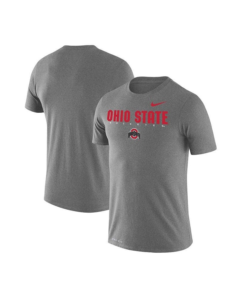 Men's Gray Ohio State Buckeyes Facility Legend Performance T-shirt $22.00 T-Shirts