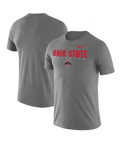 Men's Gray Ohio State Buckeyes Facility Legend Performance T-shirt $22.00 T-Shirts