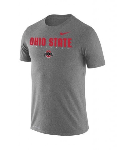 Men's Gray Ohio State Buckeyes Facility Legend Performance T-shirt $22.00 T-Shirts