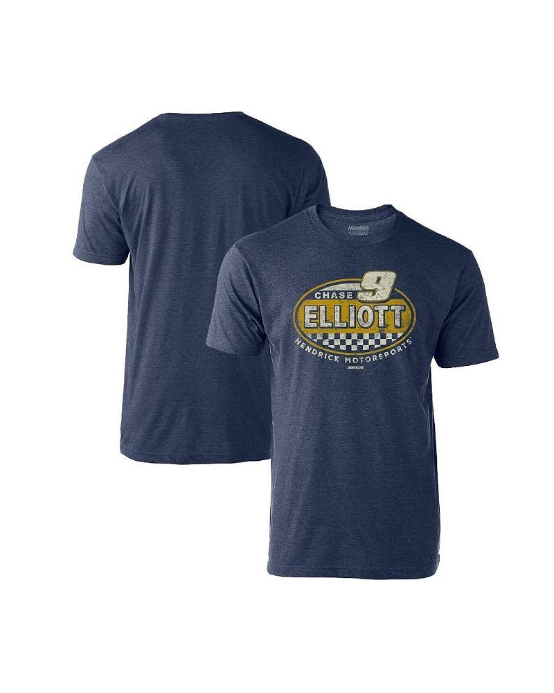 Men's Heathered Navy Chase Elliott Vintage-Like Rookie T-shirt $19.59 T-Shirts