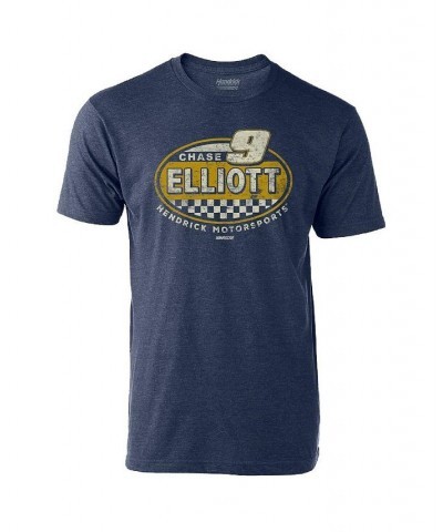 Men's Heathered Navy Chase Elliott Vintage-Like Rookie T-shirt $19.59 T-Shirts