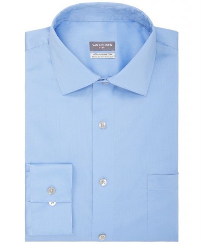 Men's Regular-Fit Ultraflex Dress Shirt Blue $32.25 Dress Shirts