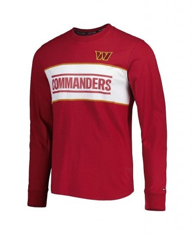 Men's Burgundy Washington Commanders Peter Team Long Sleeve T-shirt $36.75 T-Shirts