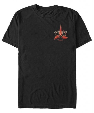 Star Trek Men's Discovery Klingon Emblem Short Sleeve T-Shirt Black $20.64 T-Shirts