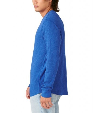 Men's Garment Dye Thermal Crew Neck T-shirt PD05 $24.56 T-Shirts