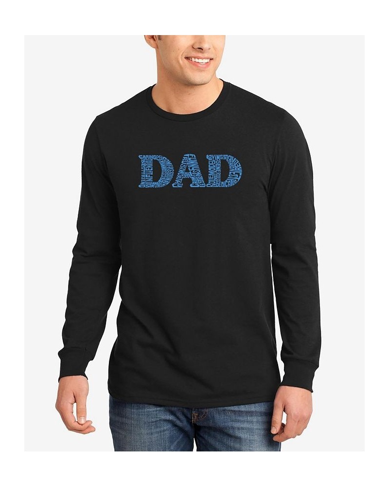 Men's Dad Word Art Long Sleeve T-shirt $21.59 T-Shirts