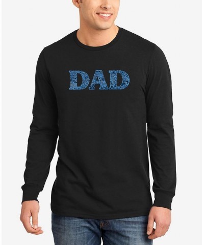 Men's Dad Word Art Long Sleeve T-shirt $21.59 T-Shirts