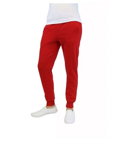 Men's Slim Fit Jogger Pants Red $14.28 Pants